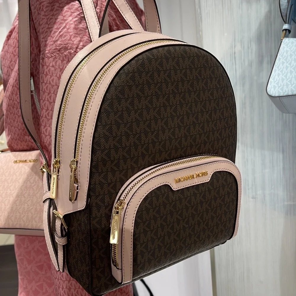 Michael Kors Backpack Bag Jaycee Md Backpack Powder Blush 35S2G8TB2B